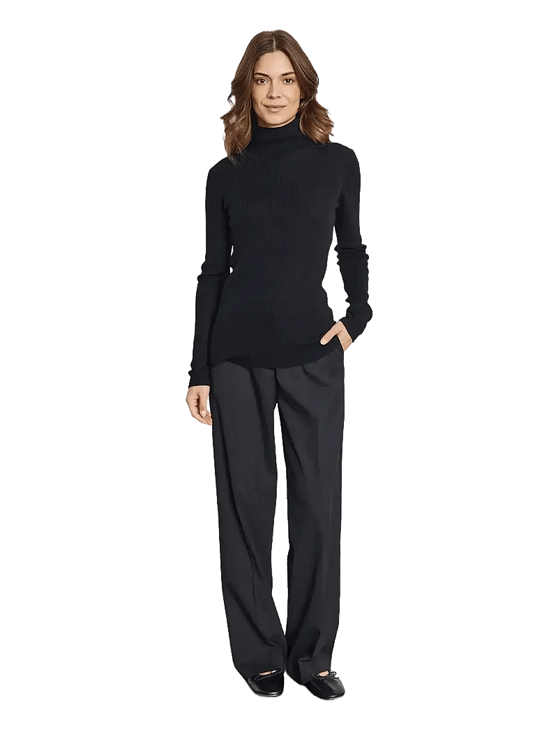 Bruun & Stengade - BS Hege Regular Fit Knitwear - rullekraver - black - 3