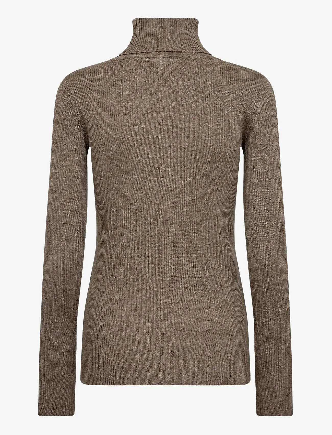 Bruun & Stengade - BS Hege Regular Fit Knitwear - rollkragenpullover - brown - 2
