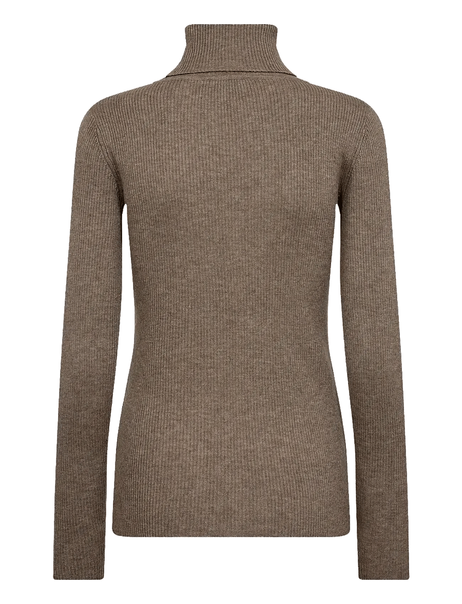 Bruun & Stengade - BS Hege Regular Fit Knitwear - rollkragenpullover - brown - 2