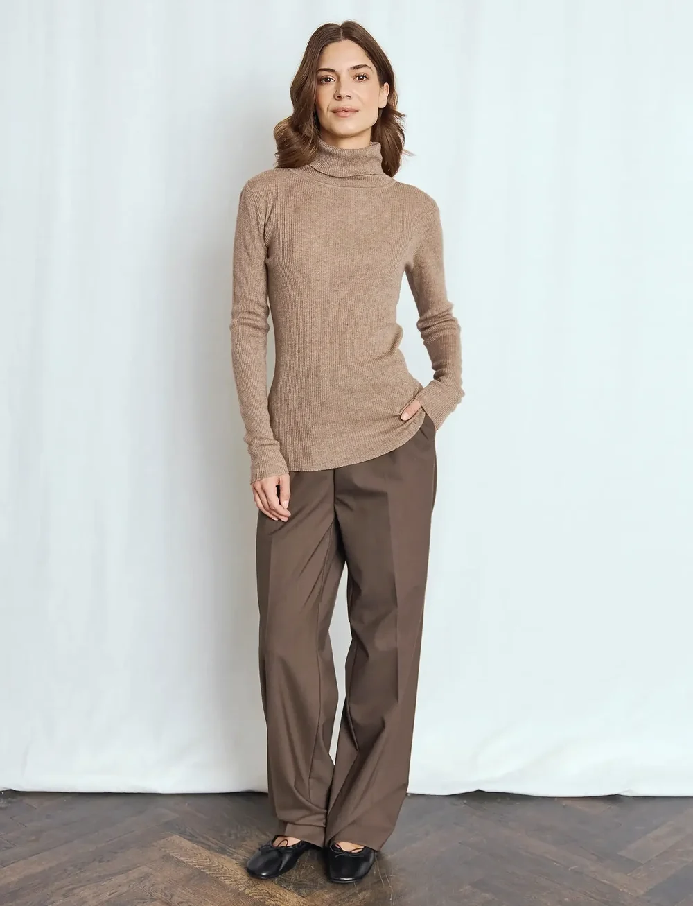 Bruun & Stengade - BS Hege Regular Fit Knitwear - pologenser - brown - 0