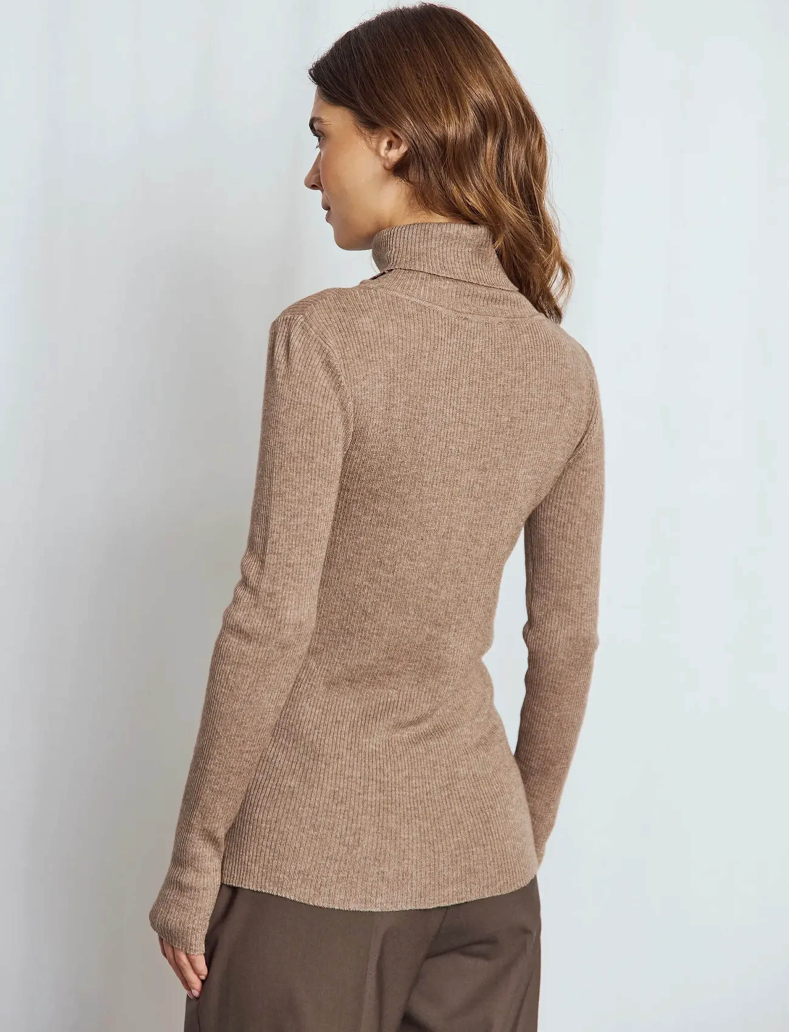 Bruun & Stengade - BS Hege Regular Fit Knitwear - rollkragenpullover - brown - 5