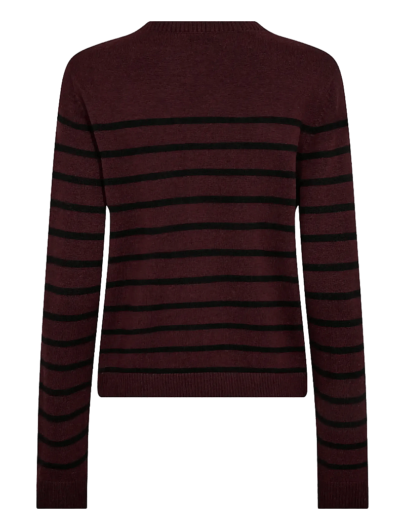 Bruun & Stengade - BS Kjersti Regular Fit Knitwear - cardigans - bordeaux/black - 2