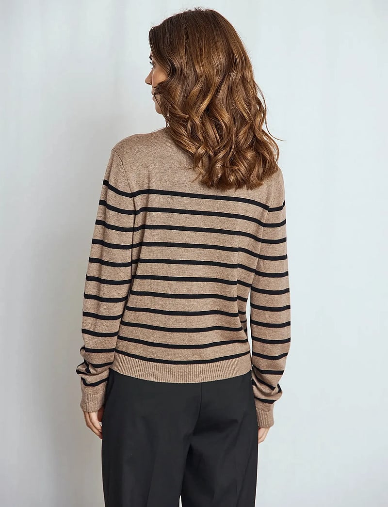 Bruun & Stengade - BS Kjersti Regular Fit Knitwear - cardigans - brown/black - 5