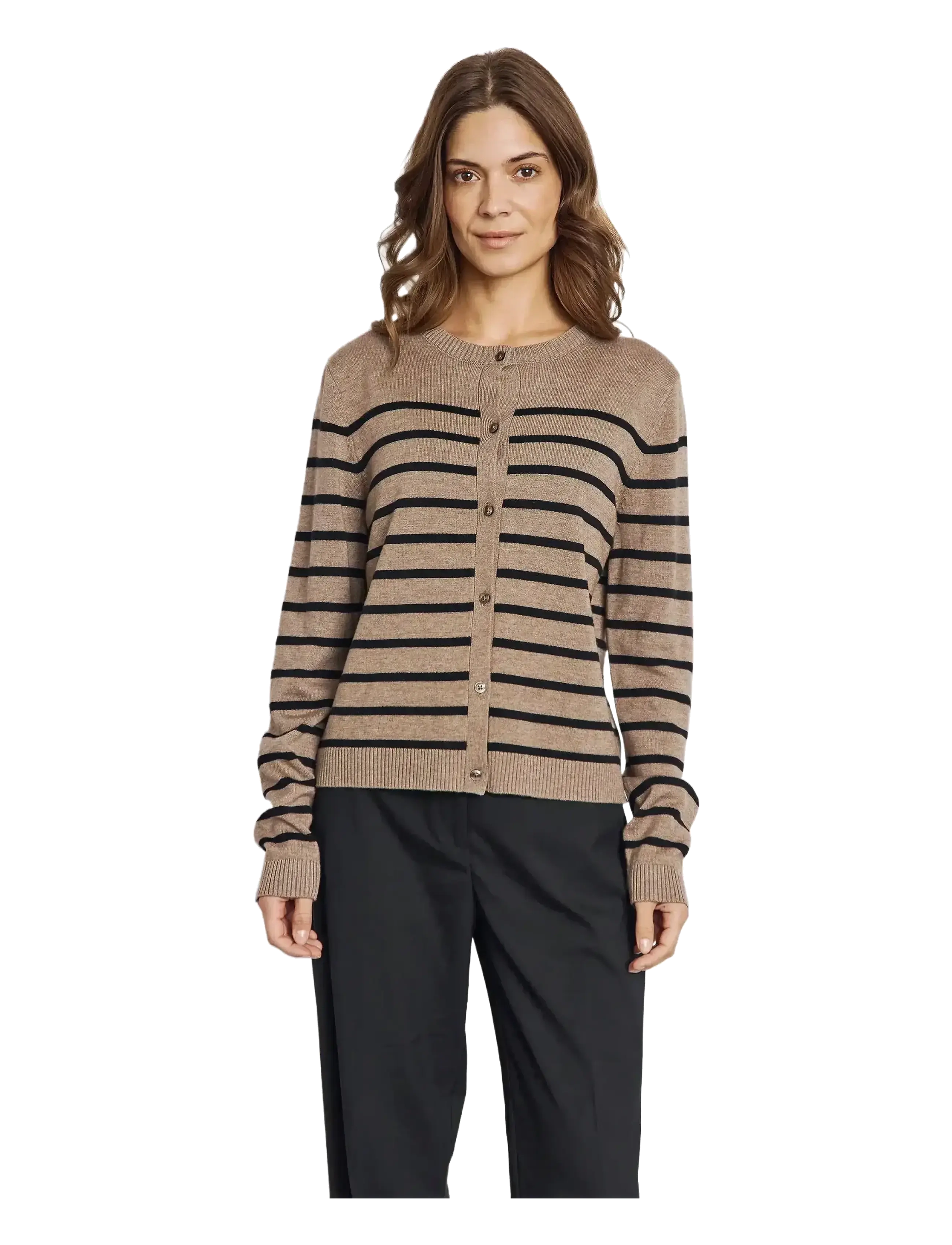 Bruun & Stengade - BS Kjersti Regular Fit Knitwear - cardigans - brown/black - 3