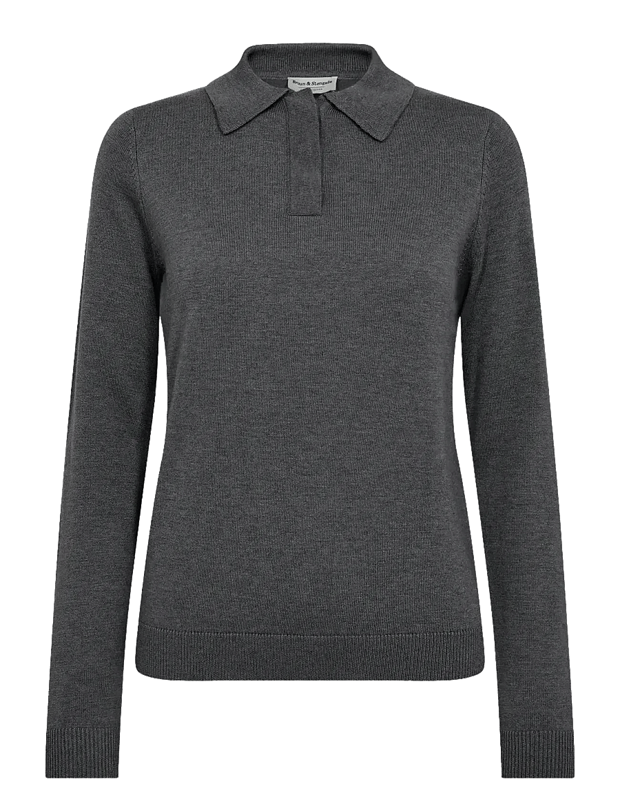 Bruun & Stengade - BS Eirin Regular Fit Knitwear - pullover - dark grey - 1
