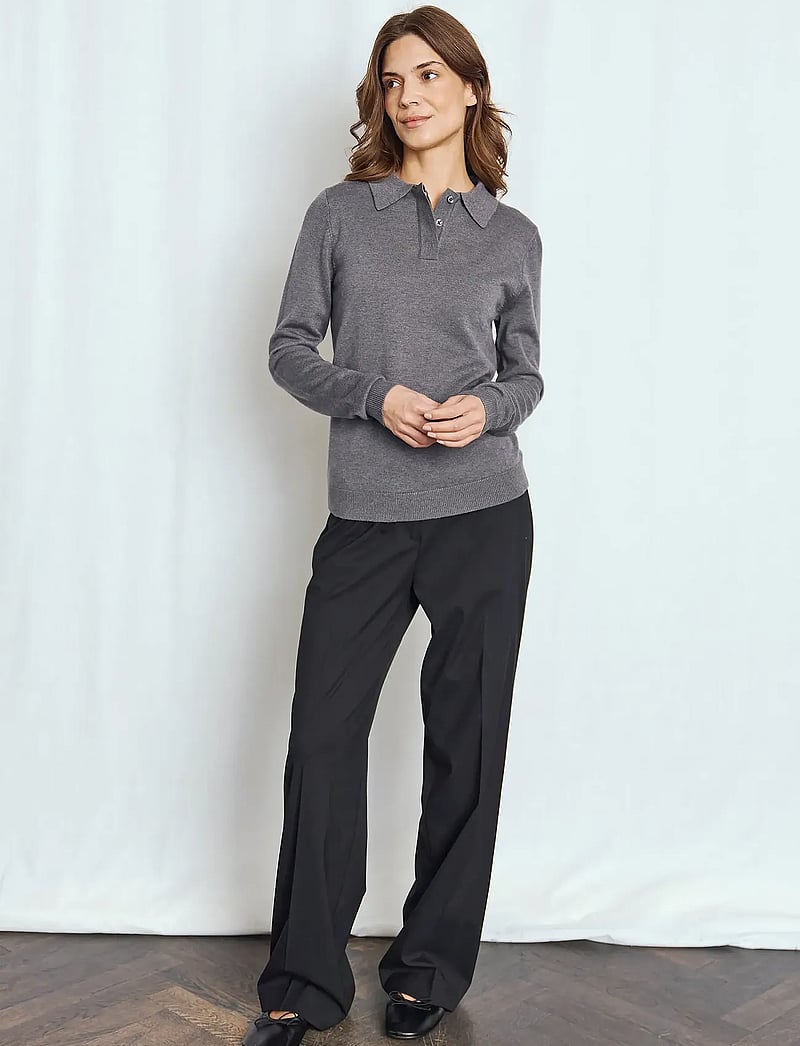 Bruun & Stengade - BS Eirin Regular Fit Knitwear - megztiniai - dark grey - 0