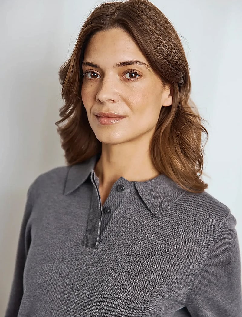 Bruun & Stengade - BS Eirin Regular Fit Knitwear - megztiniai - dark grey - 4