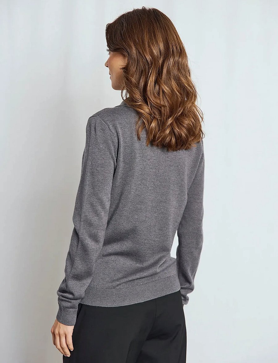 Bruun & Stengade - BS Eirin Regular Fit Knitwear - pullover - dark grey - 5