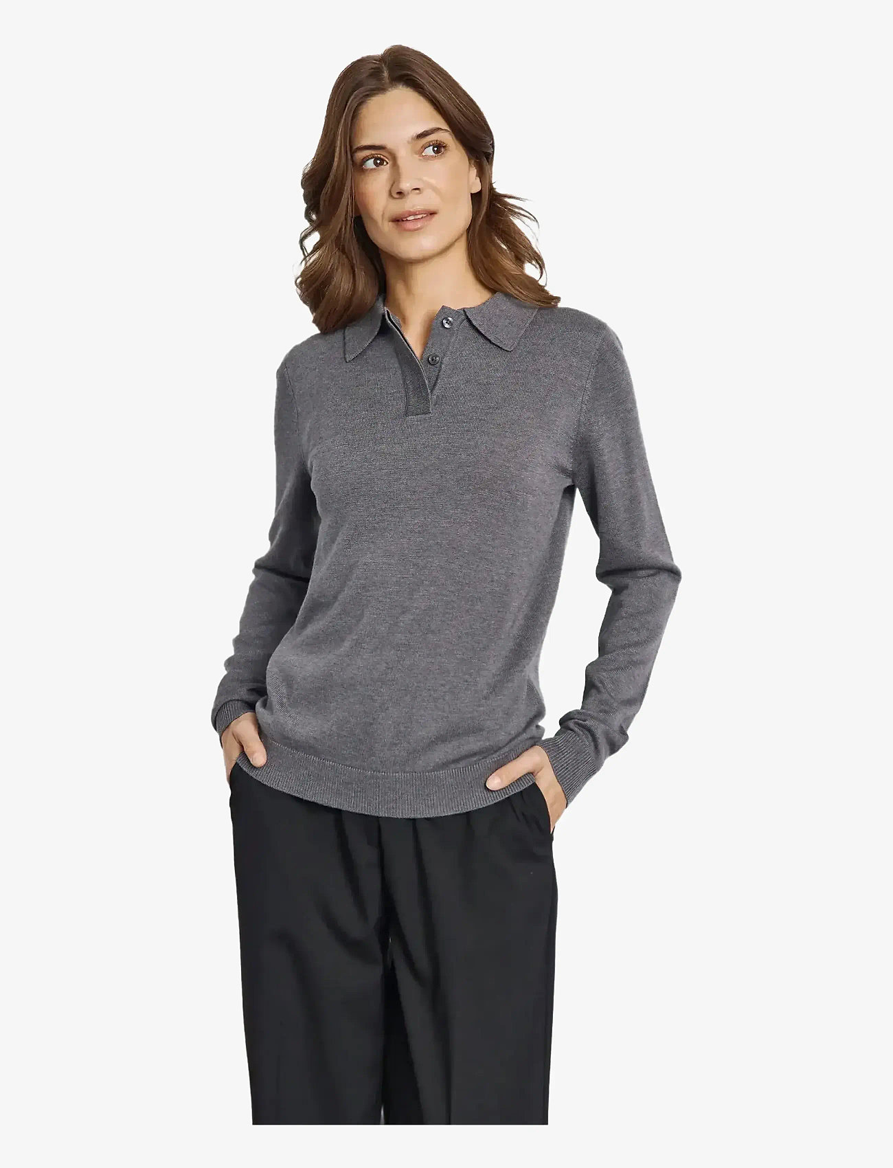 Bruun & Stengade - BS Eirin Regular Fit Knitwear - megztiniai - dark grey - 3