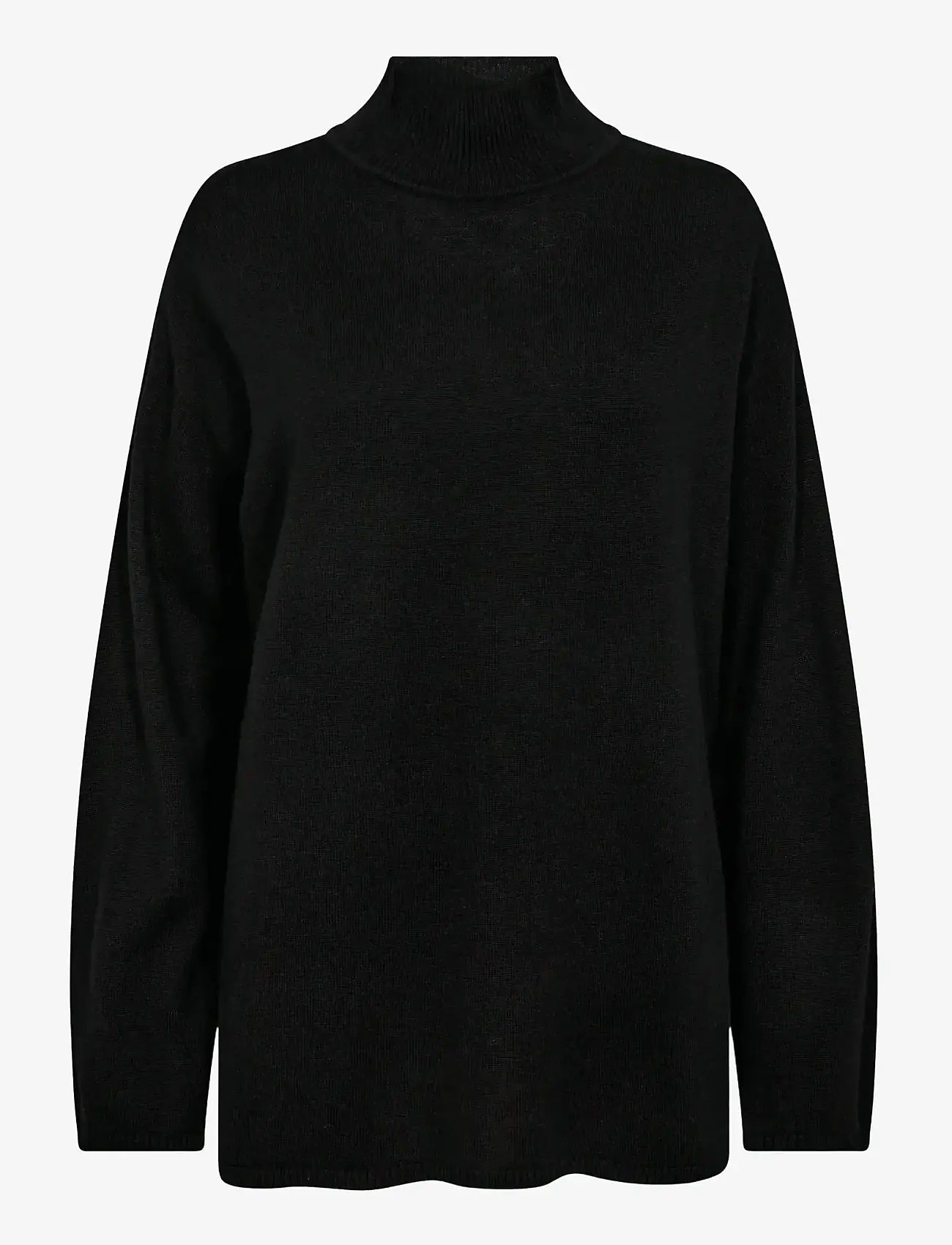 Bruun & Stengade - BS Guro Regular Fit Knitwear - rollkragenpullover - black - 1