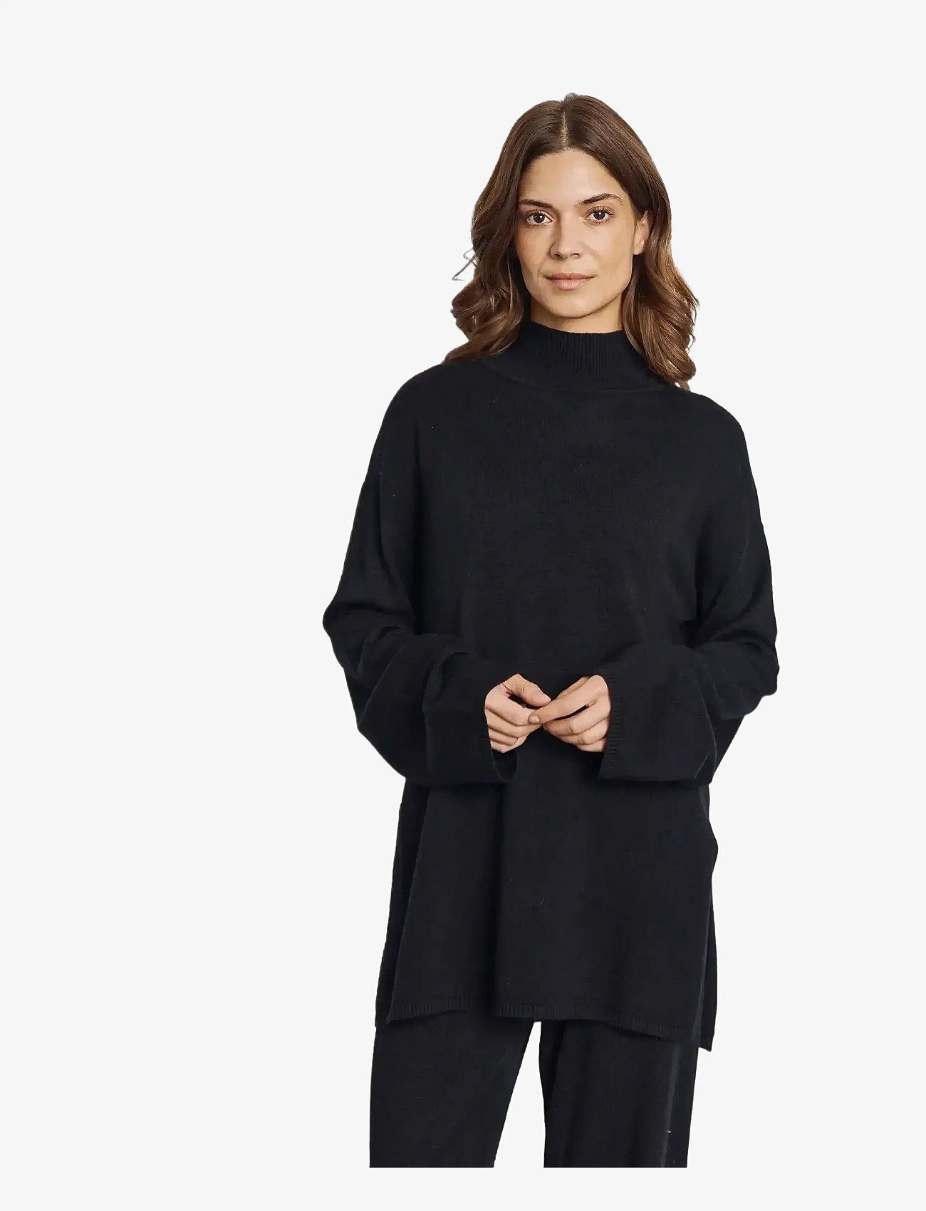 Bruun & Stengade - BS Guro Regular Fit Knitwear - rollkragenpullover - black - 3