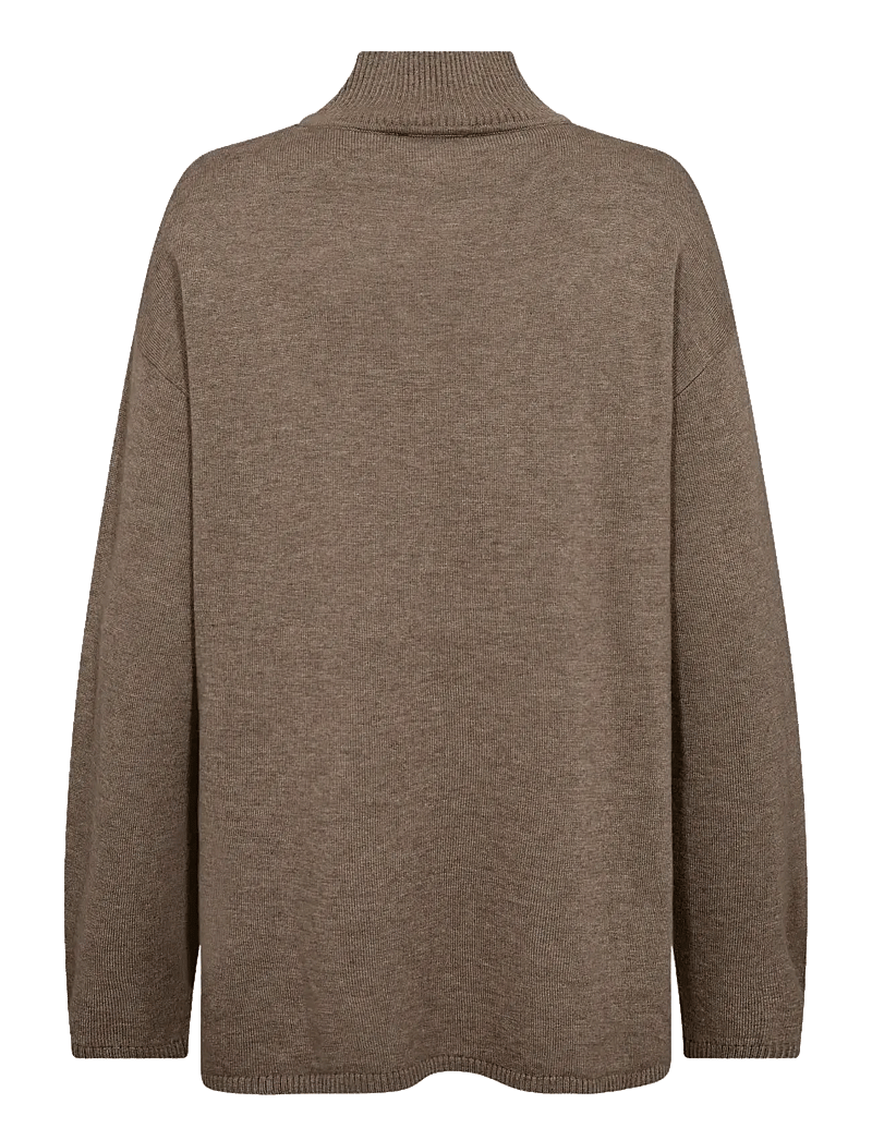Bruun & Stengade - BS Guro Regular Fit Knitwear - kõrge kaelusega kudumid - brown - 2