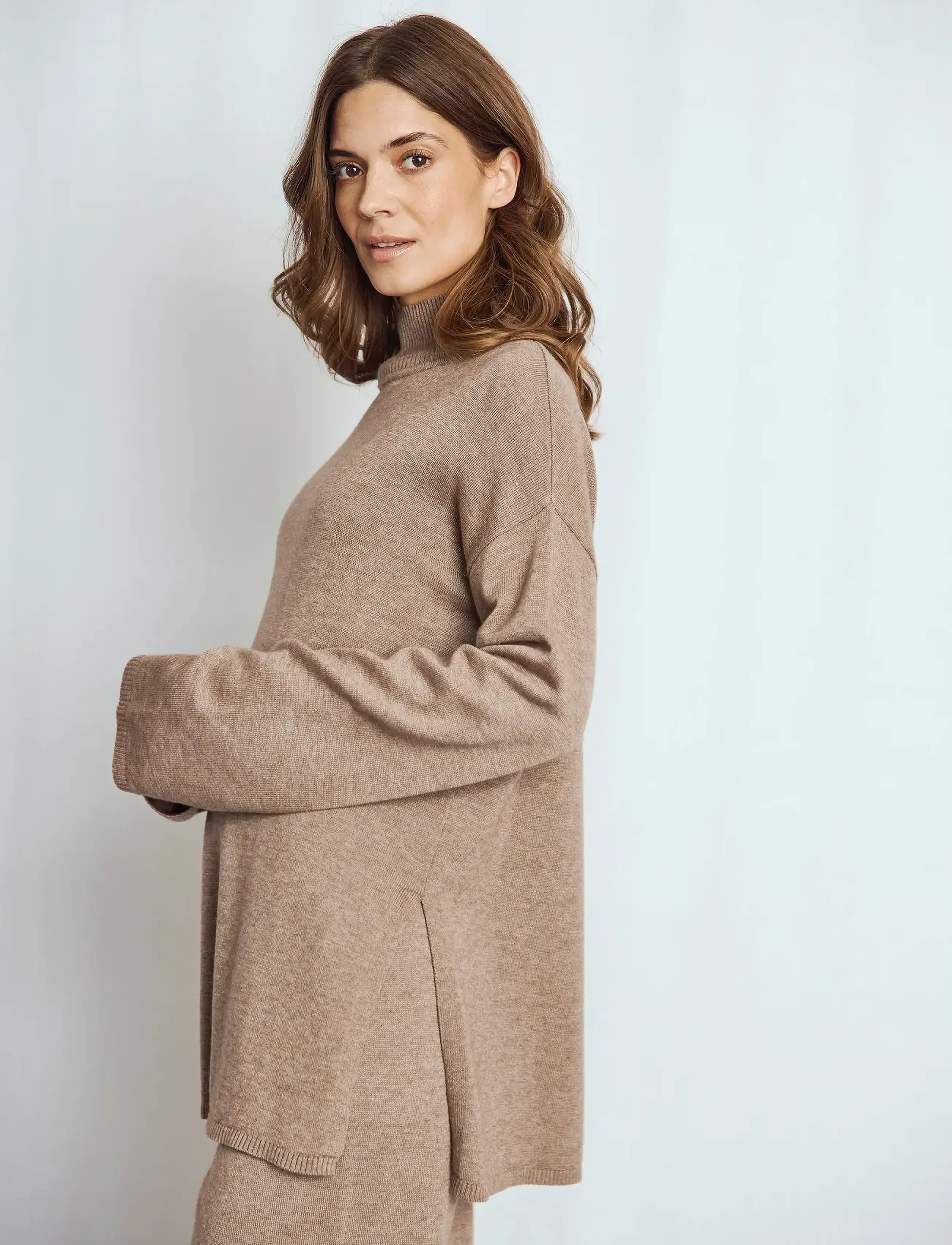 Bruun & Stengade - BS Guro Regular Fit Knitwear - kõrge kaelusega kudumid - brown - 4