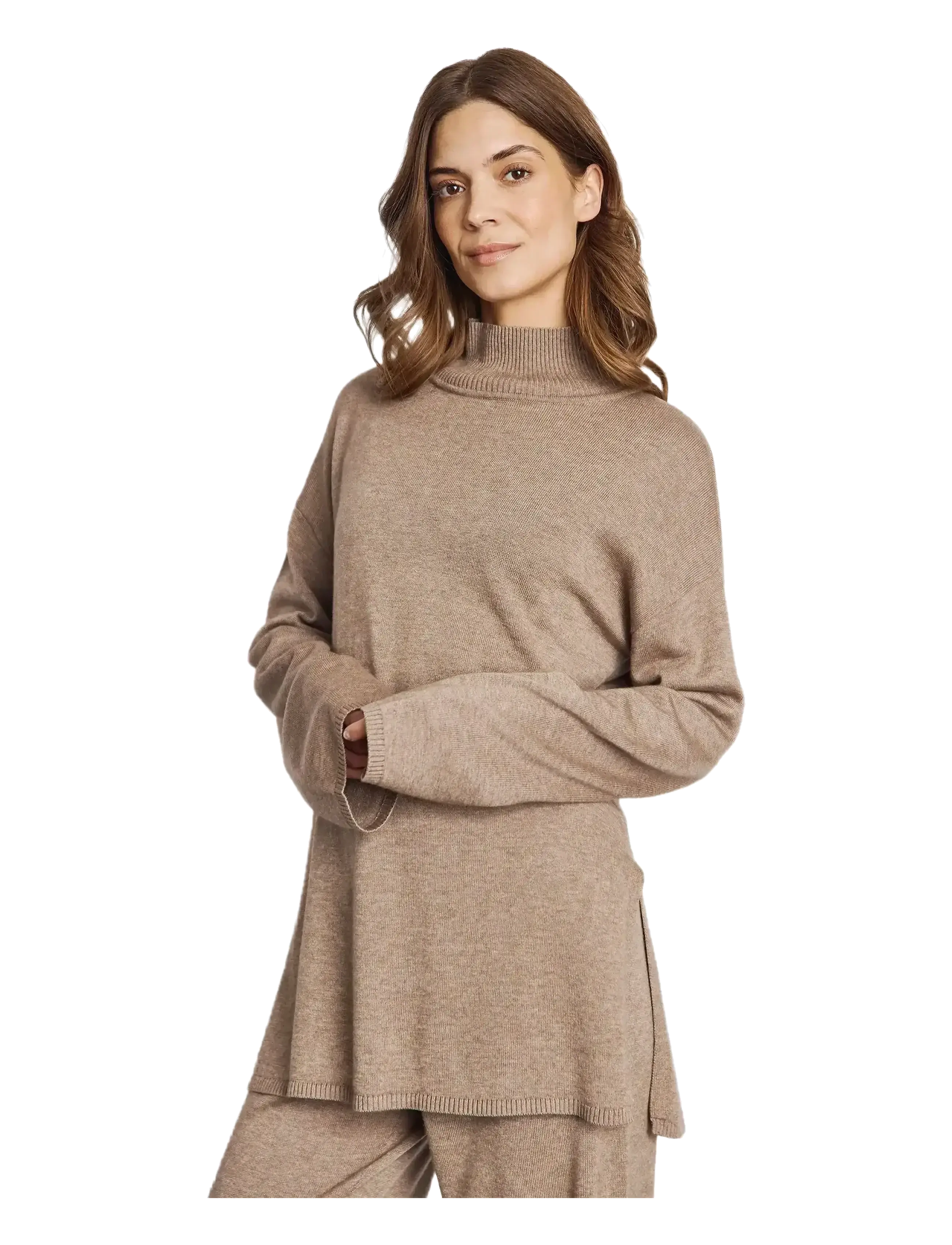 Bruun & Stengade - BS Guro Regular Fit Knitwear - kõrge kaelusega kudumid - brown - 3