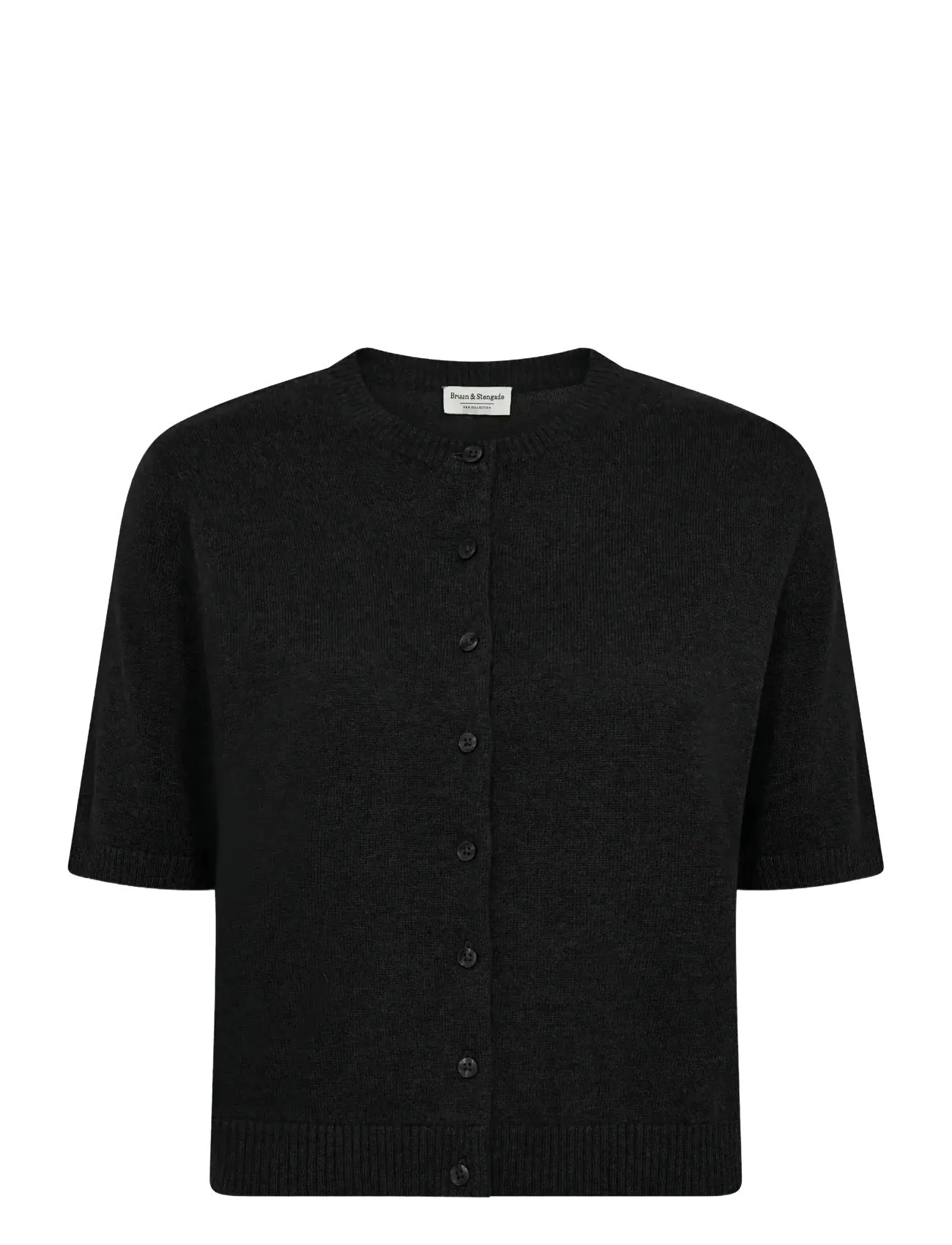 Bruun & Stengade BS Ada Regular Fit Knitwear - Cardigans - BLACK / black