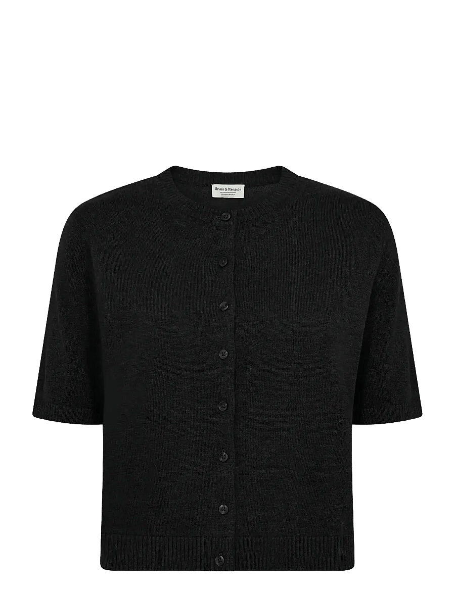 Bruun & Stengade - BS Ada Regular Fit Knitwear - cardigans - black - 0