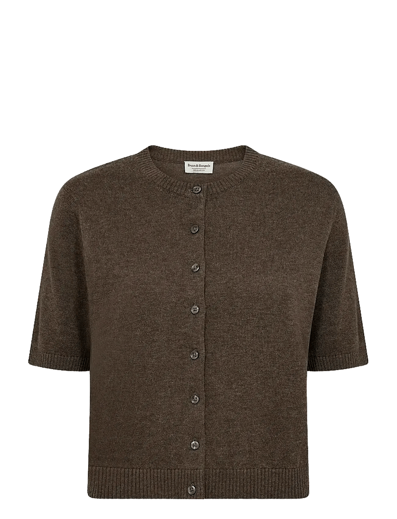Bruun & Stengade - BS Ada Regular Fit Knitwear - cardigans - dark brown - 1