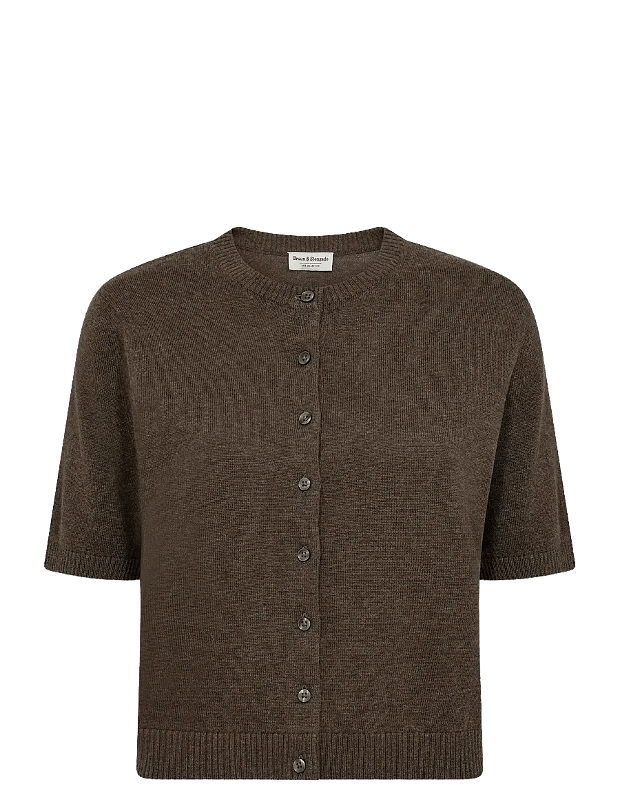 Bruun & Stengade - BS Ada Regular Fit Knitwear - gebreide vesten - dark brown - 1