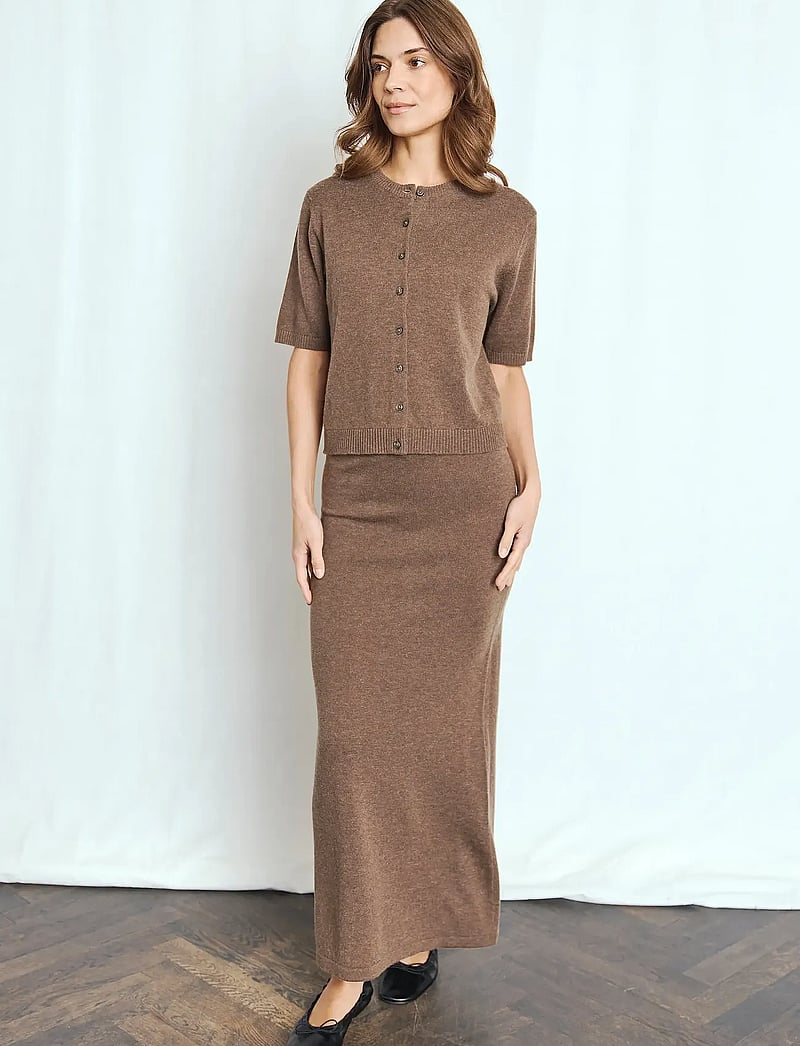 Bruun & Stengade - BS Ada Regular Fit Knitwear - cardigans - dark brown - 0