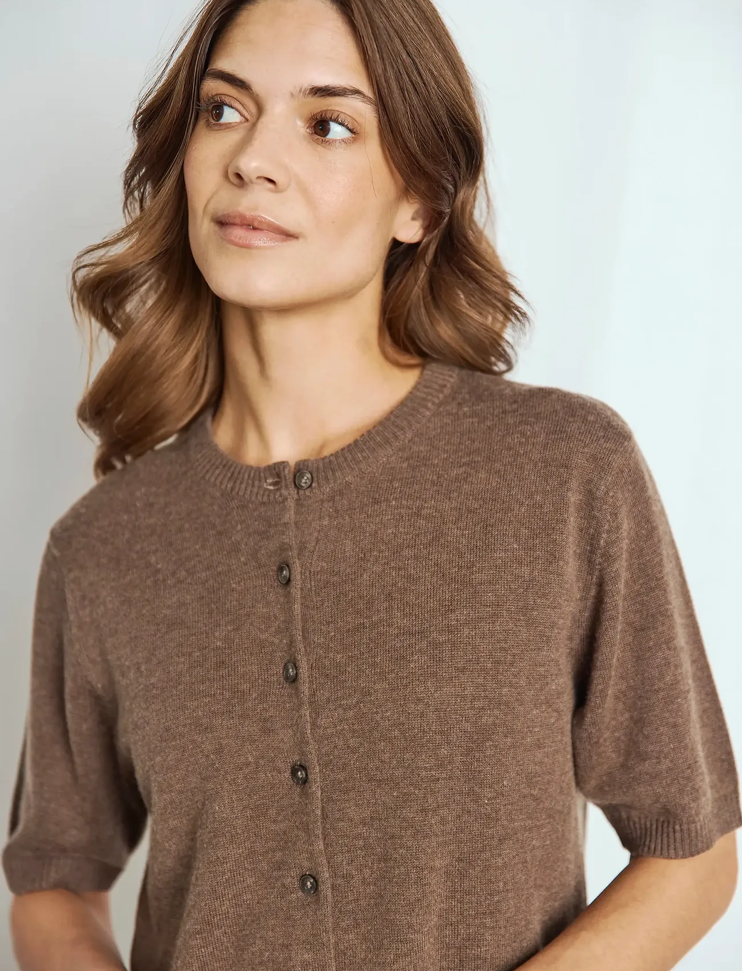 Bruun & Stengade - BS Ada Regular Fit Knitwear - gebreide vesten - dark brown - 4