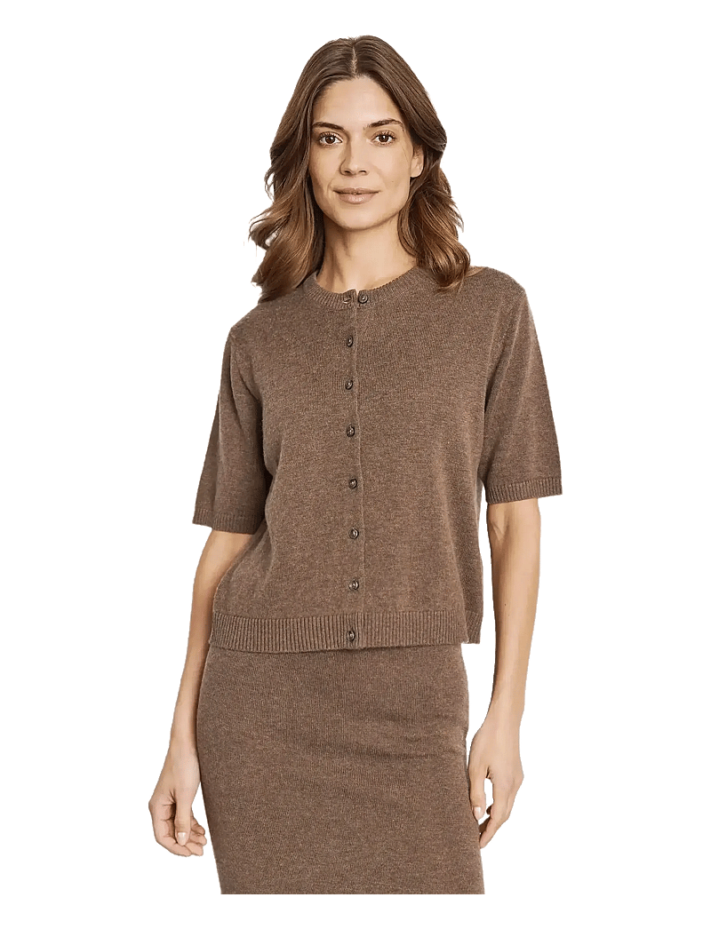 Bruun & Stengade - BS Ada Regular Fit Knitwear - cardigans - dark brown - 3