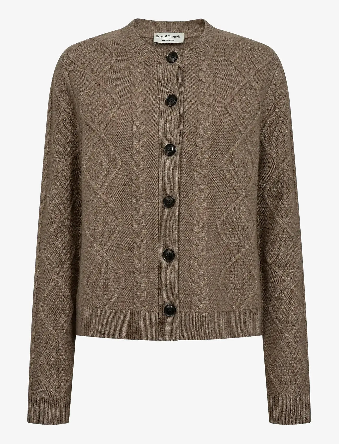 Bruun & Stengade - BS Marita Regular Fit Knitwear - koftor - brown - 1