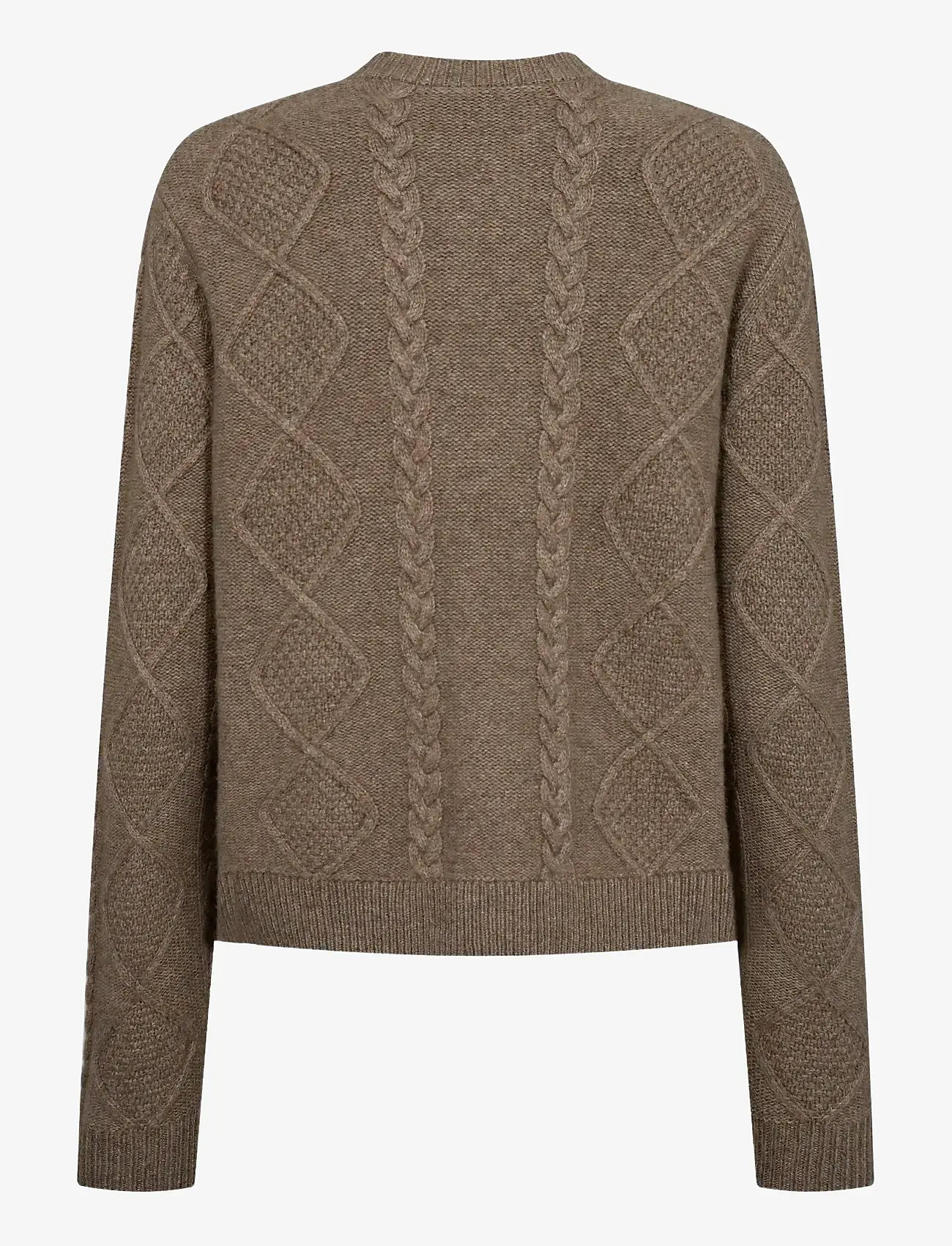 Bruun & Stengade - BS Marita Regular Fit Knitwear - koftor - brown - 2