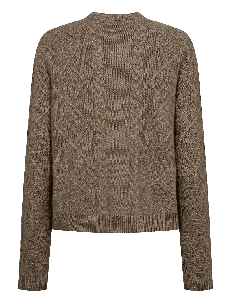 Bruun & Stengade - BS Marita Regular Fit Knitwear - koftor - brown - 2