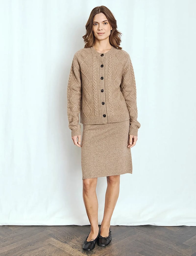 Bruun & Stengade - BS Marita Regular Fit Knitwear - koftor - brown - 0