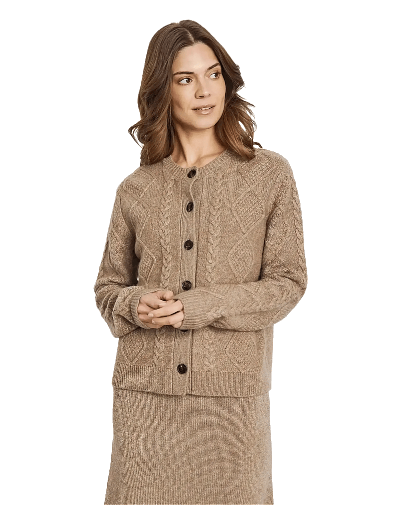 Bruun & Stengade - BS Marita Regular Fit Knitwear - koftor - brown - 3