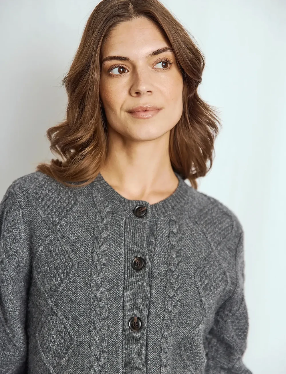 Bruun & Stengade - BS Marita Regular Fit Knitwear - cardigans - dark grey - 4