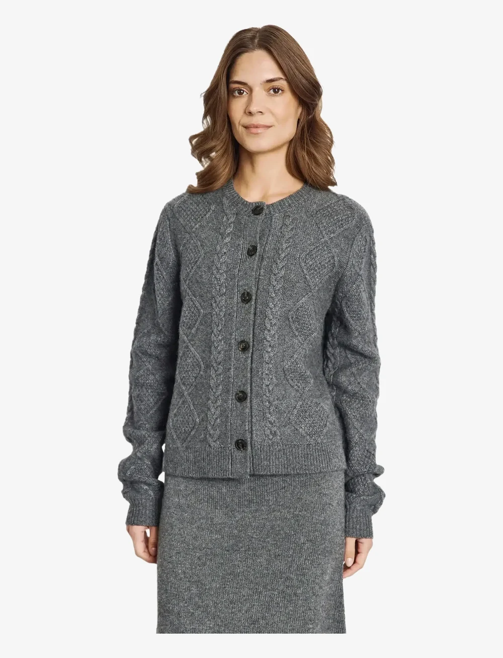 Bruun & Stengade - BS Marita Regular Fit Knitwear - cardigans - dark grey - 3