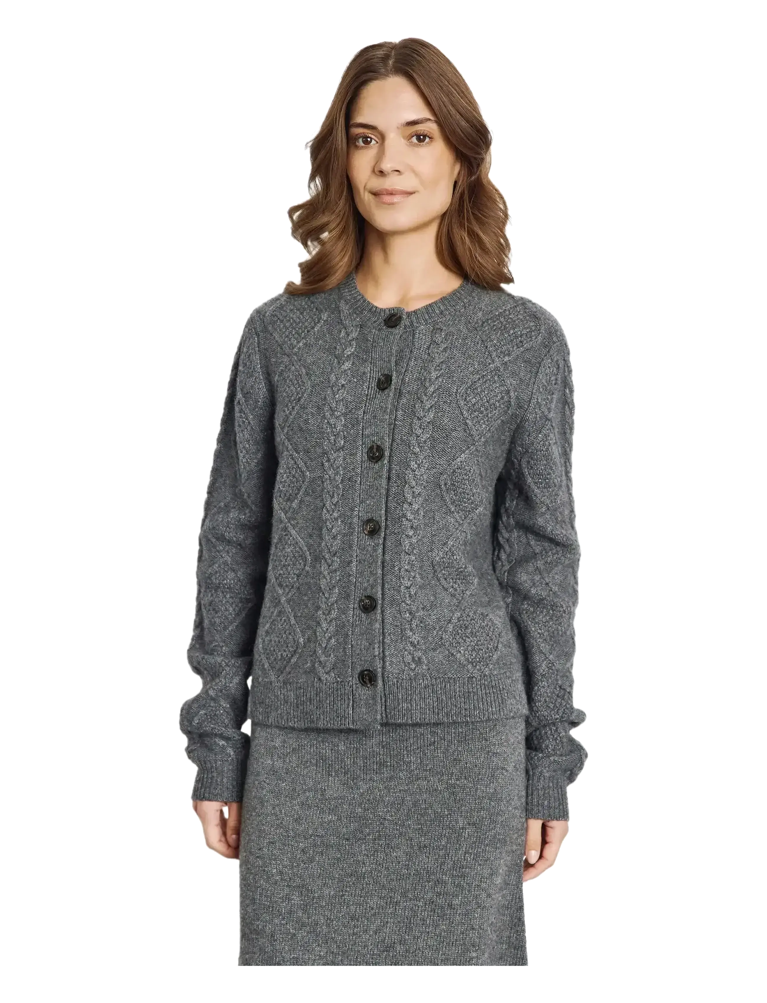 Bruun & Stengade - BS Marita Regular Fit Knitwear - strickjacken - dark grey - 3