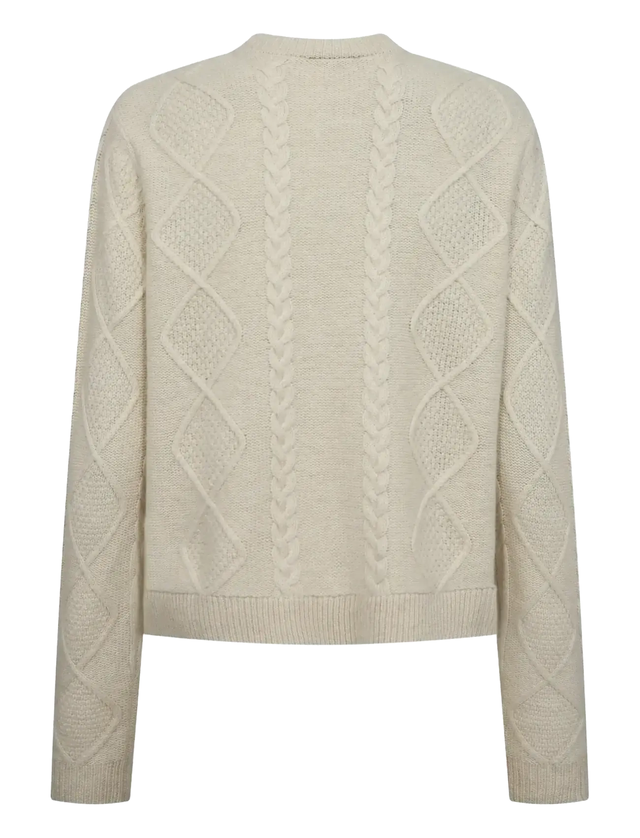 Bruun & Stengade - BS Marita Regular Fit Knitwear - kardigani - ecru - 2