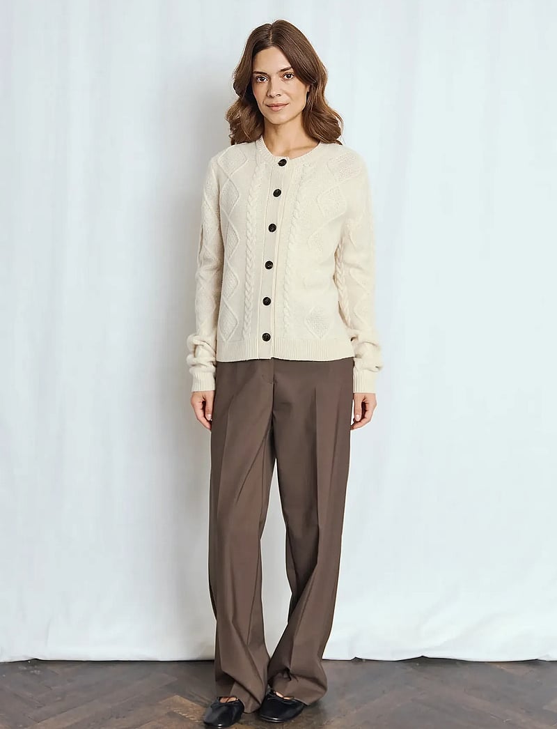 Bruun & Stengade - BS Marita Regular Fit Knitwear - cardigans - ecru - 0