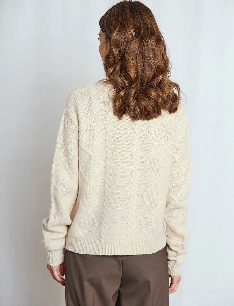 Bruun & Stengade - BS Marita Regular Fit Knitwear - cardigans - ecru - 5