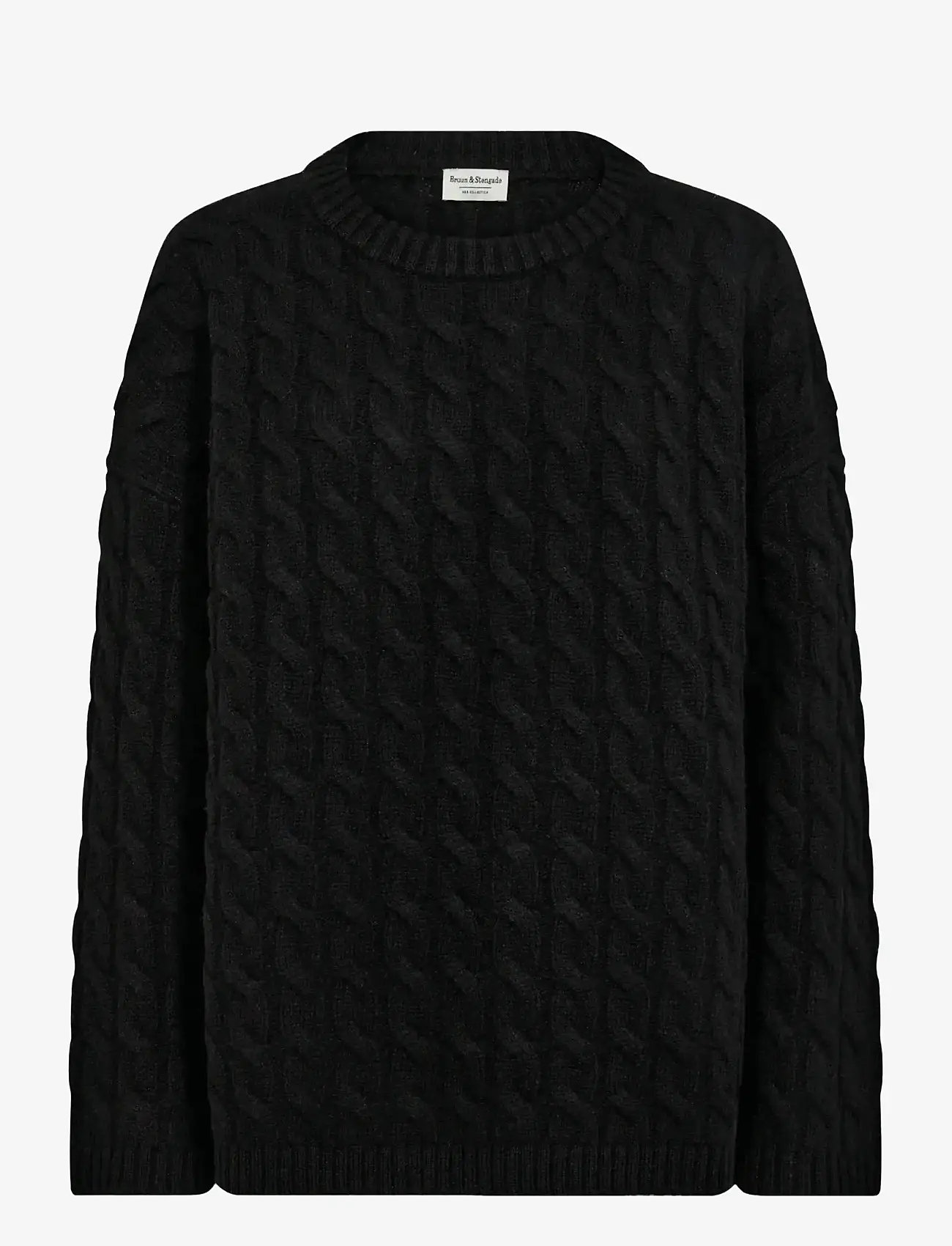 Bruun & Stengade - BS Miranda Regular Fit Knitwear - striktrøjer - black - 1