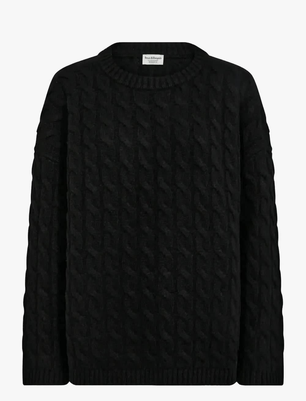 Bruun & Stengade - BS Miranda Regular Fit Knitwear - striktrøjer - black - 1