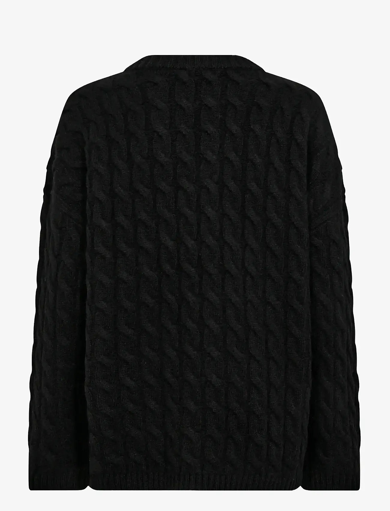 Bruun & Stengade - BS Miranda Regular Fit Knitwear - striktrøjer - black - 2