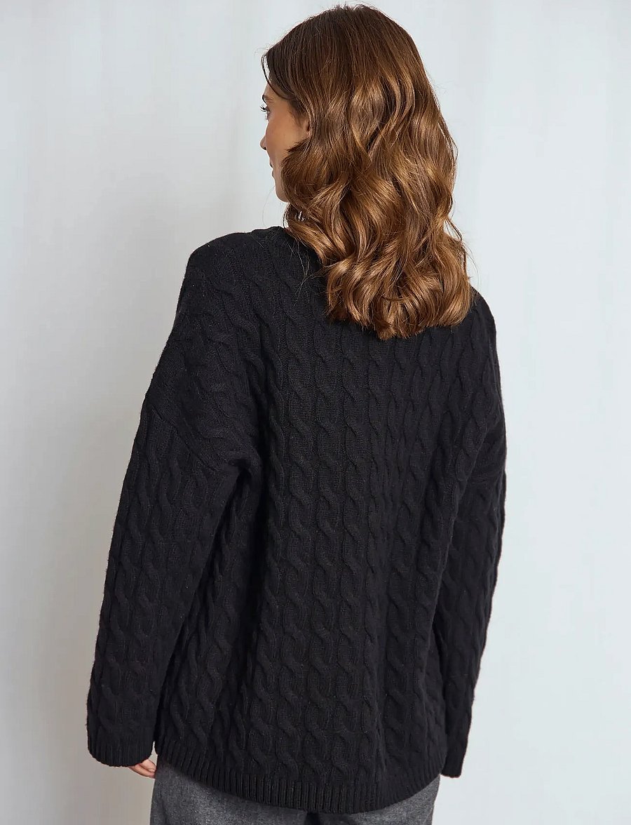 Bruun & Stengade - BS Miranda Regular Fit Knitwear - pulls - black - 5