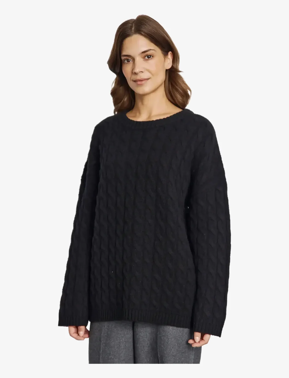 Bruun & Stengade - BS Miranda Regular Fit Knitwear - striktrøjer - black - 3