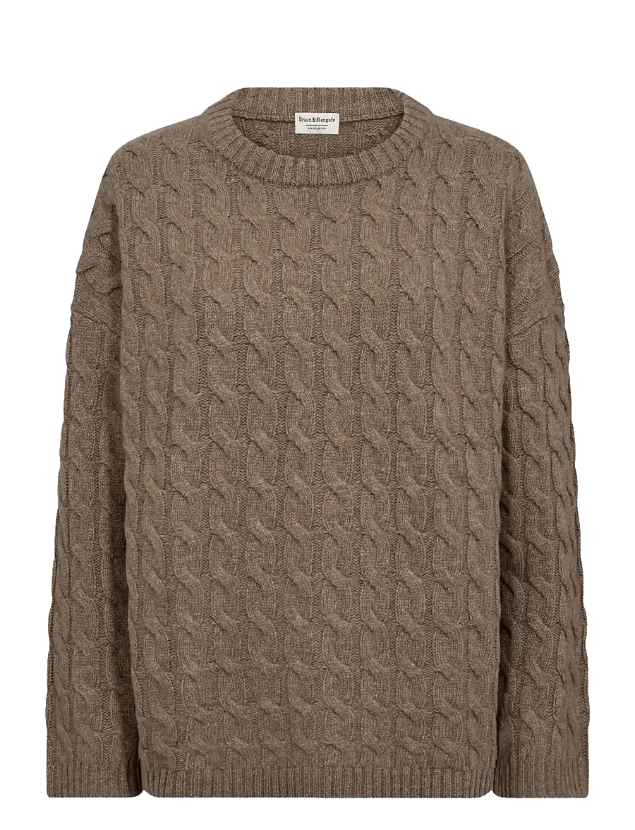 Bruun & Stengade - BS Miranda Regular Fit Knitwear - pullover - brown - 1