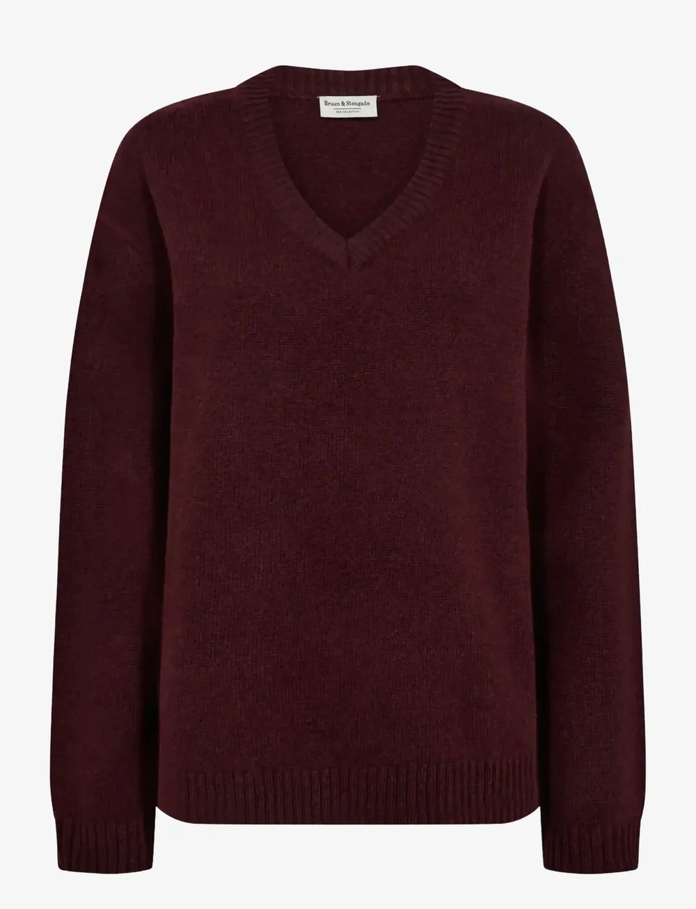 Bruun & Stengade - BS Lina Regular Fit Knitwear - striktrøjer - bordeaux - 1