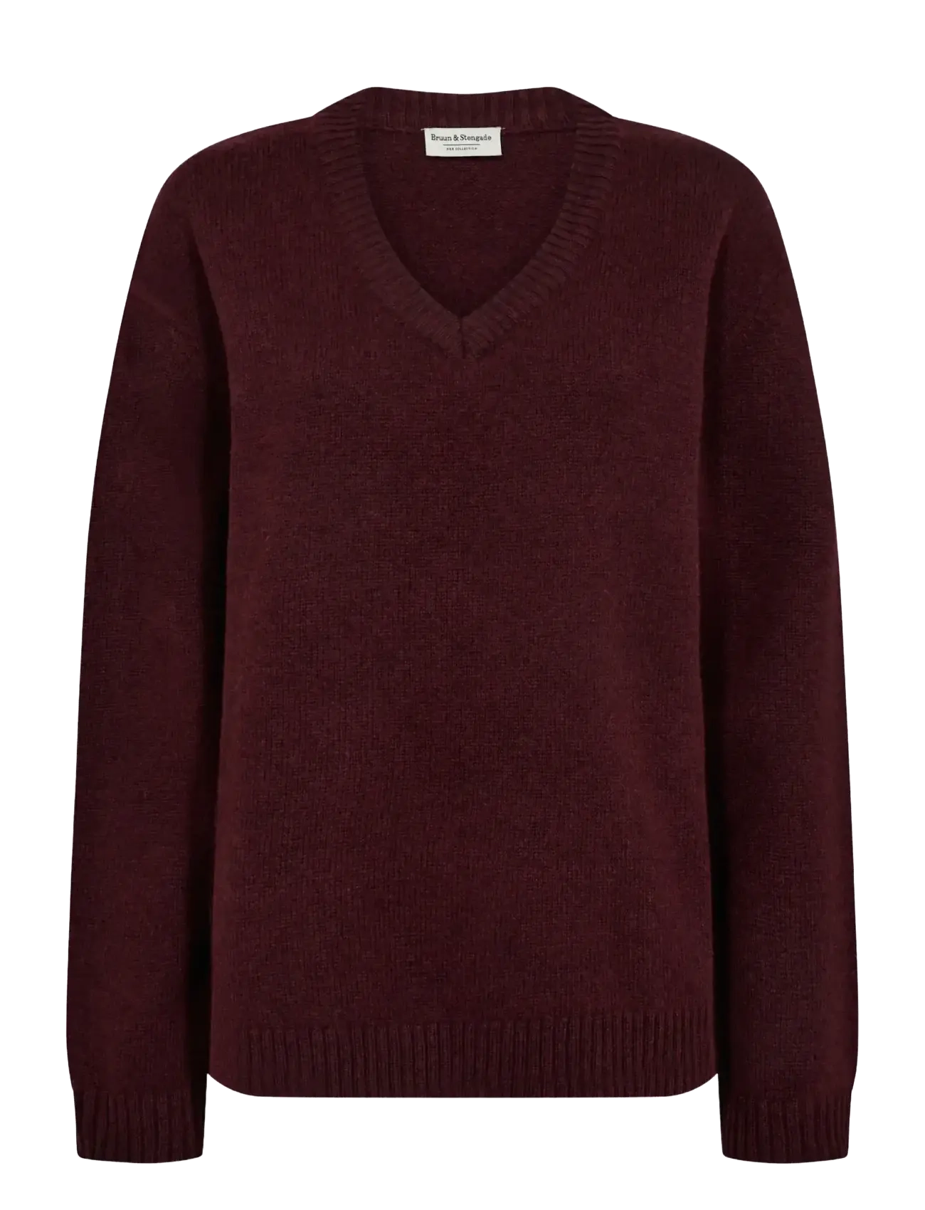 Bruun & Stengade BS Lina Regular Fit Knitwear - Tøj - BORDEAUX / burgundy