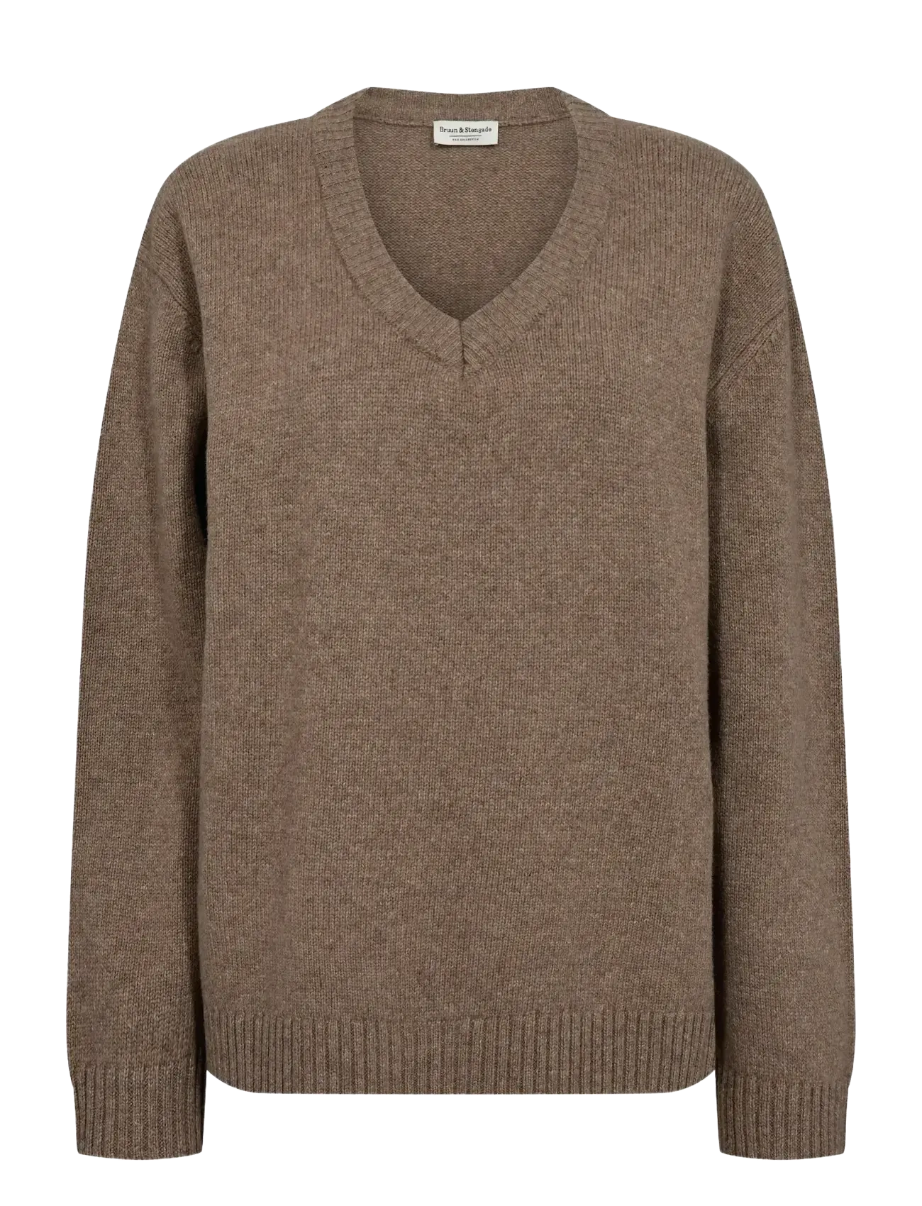 Bruun & Stengade BS Lina Regular Fit Knitwear - Pullover - BROWN / brown