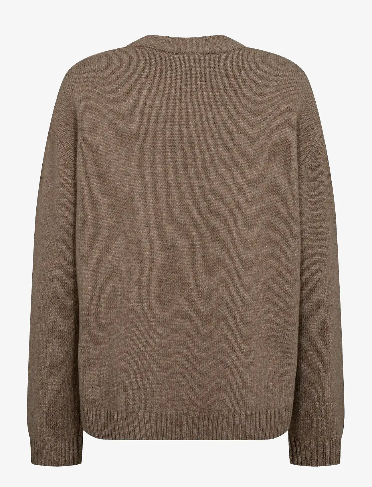 Bruun & Stengade - BS Lina Regular Fit Knitwear - stickade tröjor - brown - 2