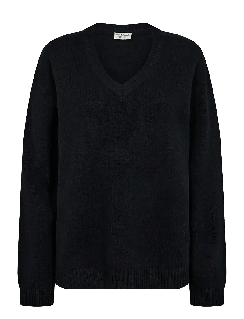 Bruun & Stengade - BS Lina Regular Fit Knitwear - stickade tröjor - navy - 1