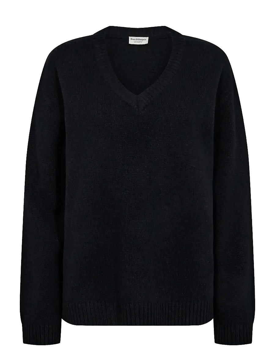 Bruun & Stengade - BS Lina Regular Fit Knitwear - striktrøjer - navy - 1