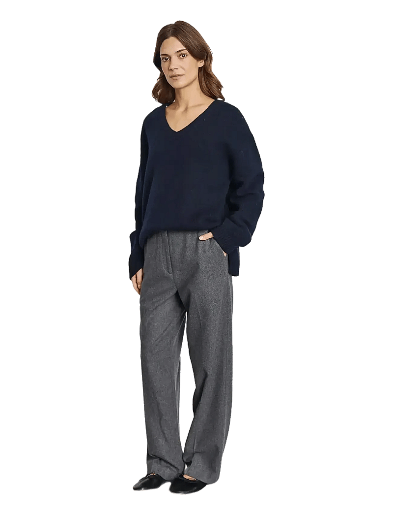 Bruun & Stengade - BS Lina Regular Fit Knitwear - stickade tröjor - navy - 3