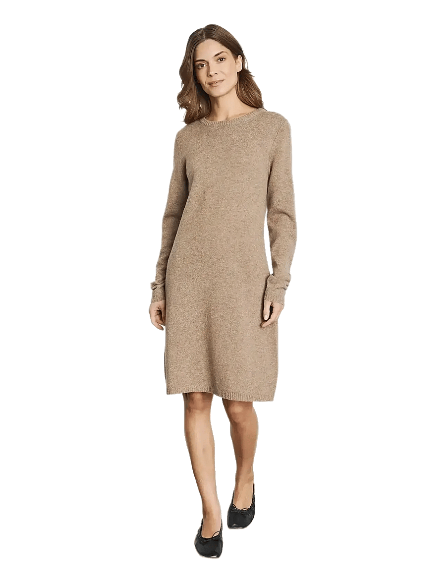 Bruun & Stengade - BS Iselin Regular Fit Dress - knitted dresses - brown - 1